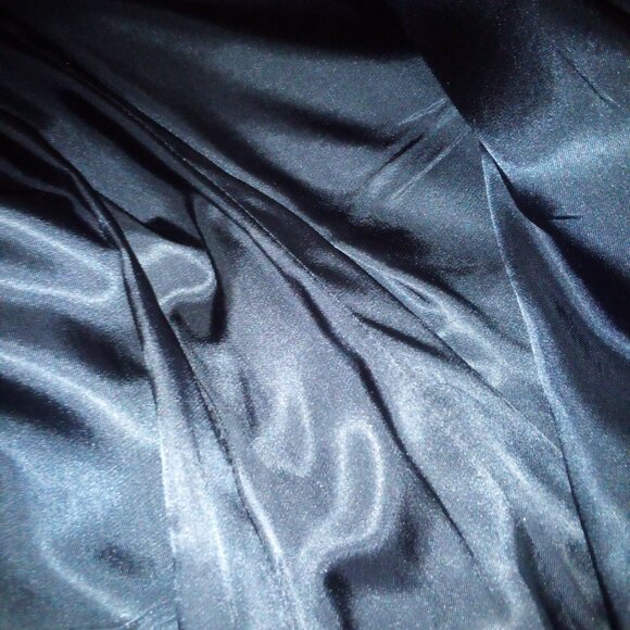 Barron Square Charcoal Wool Double Breasted Suit Jacket 36 Short Acetate Lining - Picture 2 of 4